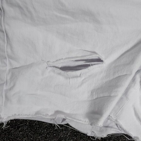 Shein Curve 4XL White Jean Denim Shorts - Picture 4 of 8